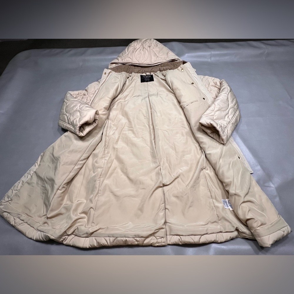 J Crew Stowe Puffer Jacket Primaloft Removeable Hood Size Medium #CD108 - Picture 7 of 15